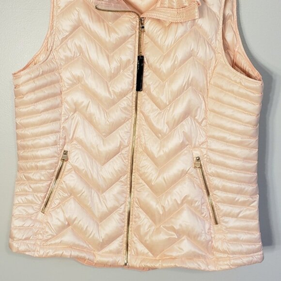 Calvin Klein Women's Down Vest, Light Peach XXL - Picture 2 of 8
